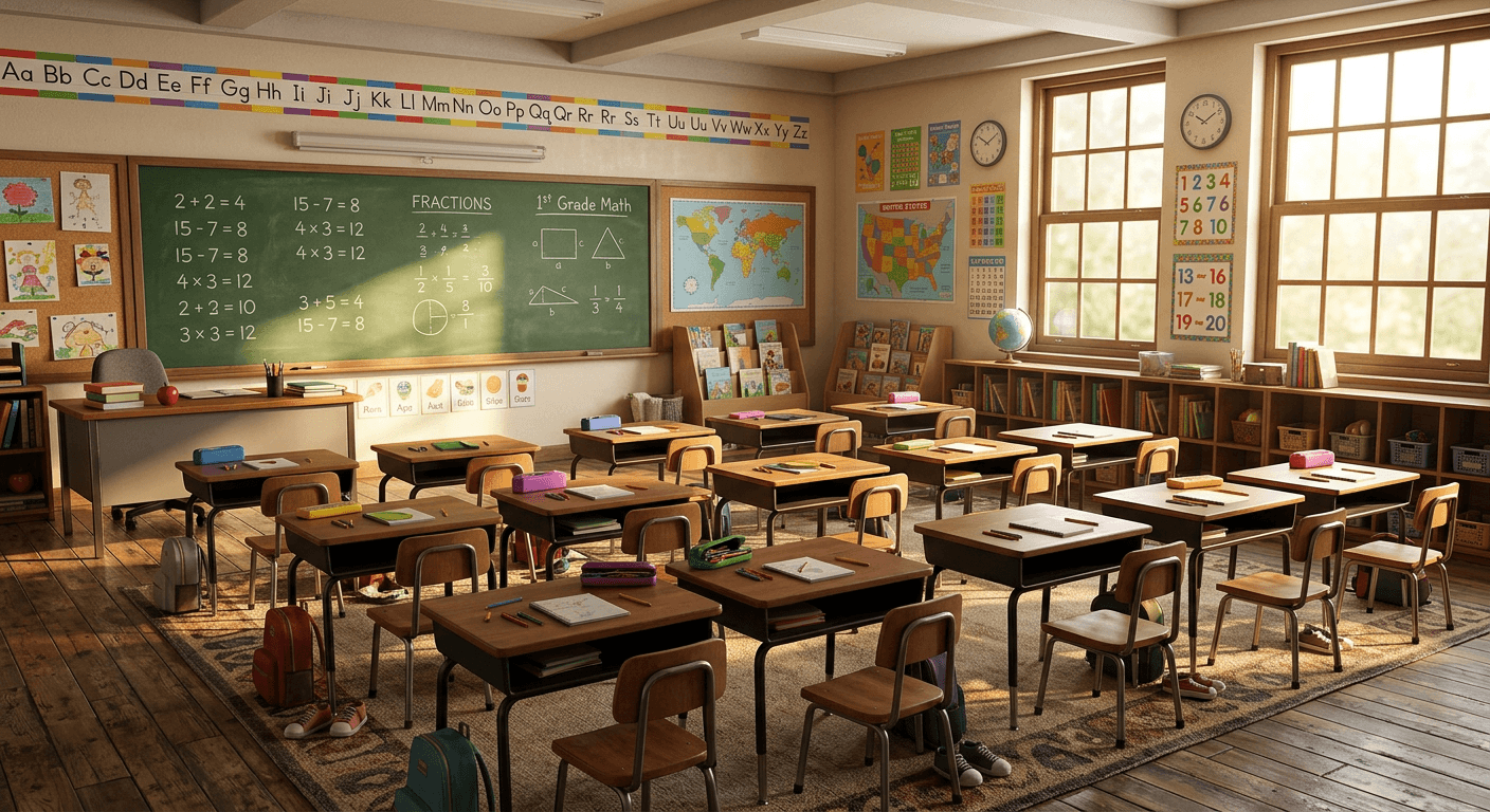Students in a classroom